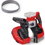 Einhell TE-MB 18/127 Li-Solo Power X-Change Akülü Şerit Testere (18 V, 115 mm Kesim Yüksekliği, 127 mm Kesim Genişliği, Taban, LED Aydınlatma, Metal için  2x Şerit, Akü dahil değildir) - 4504216