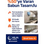 Hilal Kimya Depolu Sabunluk Sistemi- Alttan Basmalı 2 Musluklu (20KG) Mavi