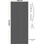 Mdf Ahşap Akustik Duvar Paneli - 100 x 275 cm - Antrasit