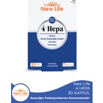 New Life 4 Hepa 30 Softgel Kapsül Türkiye Menşeli Choline ve Silybin İçeren Takviye Edici Gıda