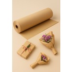 Oli Art  50 cm x 10 M Rulo Kraft Kağıt - Hediye Paketi, Çiçek Sarımı, Ambalaj, Kargo Paketleme, El Işi 1 Adet