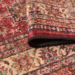 Evidea Soft Line Afgan Desenli Halı - Kırmızı - 160X230 cm