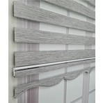 NetworkAvm Ramazan Yılmaz Güneş Gri Zebra Perde Etek Dilimli Polyester Kumaş 115 x 200 cm Pilesiz