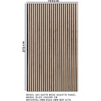 Hereve Mdf Ahşap Akustik Duvar Paneli 100 x 280 cm ( Safir Meşe ) Yüksek Su Geçirmezlik ve Tüm Yüzeylerde Uygulama