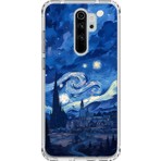 Dali Design Xiaomi Redmi Note 8 Pro Uyumlu Şeffaf Kılıf Aesthetic 8 Tasarımlı
