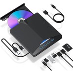 Valkyrie Harici CD DVD Rom Yazıcı Okuyucu USB 3.0 Hub Çoğaltıcı Tf Sd Kart Okuyucu 7in1