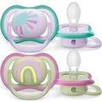 Philips Avent Ultra Air Emzik 0-6 Ay,  2'li Paket, Kız, SCF085/59
