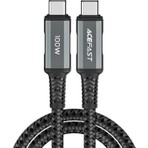 Acefast USB-C to USB-C 2 Metre Kablo 5A -100W Güç PPS 2.0 - Super Hızlı Şarj - Apple Uyumlu Type-C Şarj Data Kablosu - C4-03 (Acefast Türkiye Garantili)