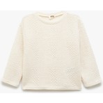 Koton Bisiklet Yaka Uzun Kollu Pamuk Karışımlı Sweatshirt