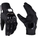 Maetheus Tam Parmak Korumalı Biker Eldiveni - Renk: Siyah Beden: XL