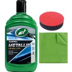 Turtle Wax Metalik Cila ve PTFE Katkılı Boya Koruyucu 500 ml - Kristal Parlaklık ve Ultra Koruma + Mikrofiber Bez + Cila Süngeri