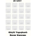 20 Adet Güçlü Kendinden Yapışkanlı Kancalar Köşe Rafı Banyo Rafı Duş Rafı Kancası, Su Geçirmez Askı