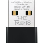 Mercusys MA14N | AX300 Mbps Nano USB Wi‑Fi 6 Adaptör | Kolay Kurulum | Windows & Linux Uyumlu | Tak‑Çalıştır