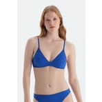 Sax Mavisi Üçgen Küçük Bikini Üst