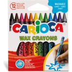 Carioca Wax Yıkanabilir Pastel Boya Kalemi 12Li