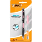 Bic Break Resistant Kırılmaya Dayanıklı Yandan Basmalı Siyah-Pembe Versatil Kalem Seti