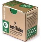 Actitube Karbonlu Pipo Filtresi 6 mm 50 Adet Porselen Çok Kullanımlık Beyaz Renkli