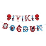 Örümcek Adam Karakterli Iyi Ki Doğdun Banner