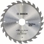 Bosch Eco Ahşap Daire Testere 190x30mm 24 Diş 2608644376
