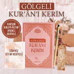 Ravza Yayınları Gölgeli Kurani Kerim Kalem Hediyeli Pembe