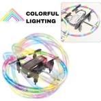Katlanabilir Mini Bk2 Drone Optik Akışlı LED Işıklı Tek Tuş Kalkış Katlanabilir Tasarım  Rc Uzaktan Kumandalı Drone