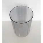 Elite Füme Cam Boru Şeklinde Şamdan Camı Avize Camı E27 Boru Cam (En 10CM Boy 15CM) 1 Adet