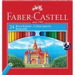 Faber-Castell Renkli 24 Adet Boya Kalemi Karton Kutu İçinde Eğlenceli Çizim Deneyimi