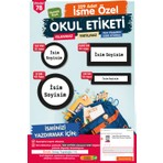 Tuğset Etiket Okul Etiketi Kalem Defter Etiketi Özel Isim Yazılabilen Etiket Seti - Isim Etiketi