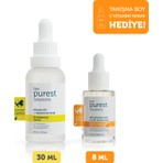 The Purest Solutions Leke Karşıtı Arbutin  &  C Vitamini Seti: 30 ml Leke Serumu + 8 ml Tanışma Boy C Vitamini