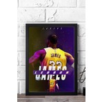 Satürn Design Lebron James Çerçeveli Tablo - Basketbol Nba Posteri Tablo