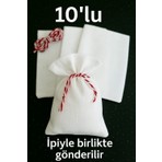 Alaseren Ham Bez Natural Kese 10'lu 10*15 cm Düğün,nişan,kınagecesi,doğumgünü Vb.takı,lavanta,sabun Vs Çok Amaçlı Kese