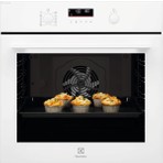 Electrolux EOD6F77WV 600 Serisi Steambake Buhar Ilaveli Katalitik ve Aquaclean Temizlemeli 72 Lt A+ Wi-Fi Beyaz Cam Ankastre Fırın