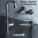 Creavit Bevel Batarya Seti 3’lü Banyo-Lavabo-Eviye
