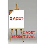 Tuvval 2 Adet 35X50 cm Tuval Katı Kumaş ile Sanatsal Projeler İçin Uygun