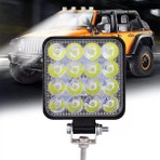 Hero Led HL-5100 12-60 Volt 16 Ledli Projektör Tekne Karavan Off Road Sis Farı Lambası Geri Vites Lambası