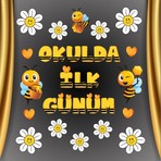 Okulda Ilk Günüm Pano Süsü 02