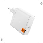 Spigen 140W USB-C 2 Port Hızlı Şarj Aleti PPS 3.0 Super Hızlı Şarj GaN Pro Isı Düşürücü Güç Adaptörü Akım Koruma iPhone & Android & iPad & MacBook Type-C PE2109 Beyaz - ACH06033 (Spigen TR Garantili)