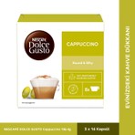 Nescafe Dolce Gusto Cappuccino 16 Kapsül Round & Silky Aroma ile Uyumlu Kahve Deneyimi