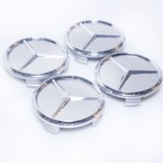 75 mm Gri Jant Göbeği – Yıldız Logolu Uyumlu Tasarım (4'lü Set) W204 / W205, W212, Cla, Gla, Glc Vb. Jant Tipiyle Benzer Ölçülerde Uyum Sağlar