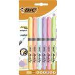 Bic Kalem Tipi Fosforlu Kalem Pastel Renk 6'lı