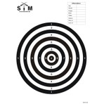SiM Poligon Hedef Kağıdı kod 909 (10 Adet) 50x70cm Tabanca/Tüfek Atışı Poligon Hedef Kağıdı