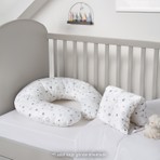 Yataş %100 Pamuk Emzirme ve Destek Minderi – Ergonomik, Çok Yönlü, 55x55x12 cm, Anne ve Bebek İçin