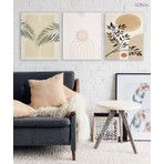 Voba Store 3 Parça Bohem Mdf Tablo Seti