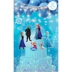 Deniz Parti Frozen Temalı Pasta Üstü Figür Set