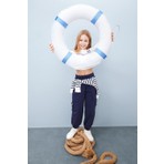 DeFacto %100 Pamuk Paraşüt Kargo Jogger Paça Pantolon Kız Çocuk D7608A825SP