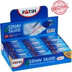 Fatih Mavi Renkli Dust Free Sınav Silgisi 24'lü Kutu Yüksek Performanslı Silgi
