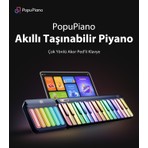 Popupiano Akıllı Taşınabilir Dijital Piyano - Uygulama Destekli Eğitici Müzik Aleti Çocuk - Yetişkin