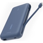 Belkin BPB024HQBL – 20.000 mAh Powerbank, 30W Hızlı Şarj, Entegre USB-C Kablo – Mavi