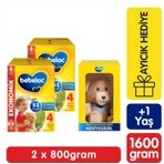 Bebelac 4 Çocuk Devam Sütü 1 Yaş+ 800 gr x 2 Adet Ayıcık Hediyeli