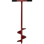 Erva Home Design Toprak Burgu Makinesi Ağaç - Fidan Dikme Aparatı Sabit Kollu 20 cm Çap Kırmızı Renkli Dayanıklı Tasarım